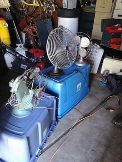 3 vintage fans