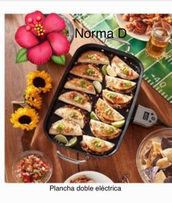 Plancha eléctrica doble nueva en su caja 🌺princess house 🌺