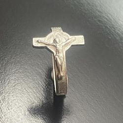 sterling silver 925 size 6,7,8,9 jesus cross ring plata