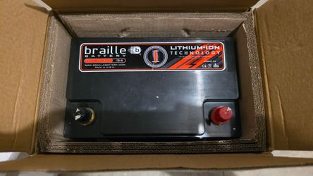 Braille lithium battery and charger
