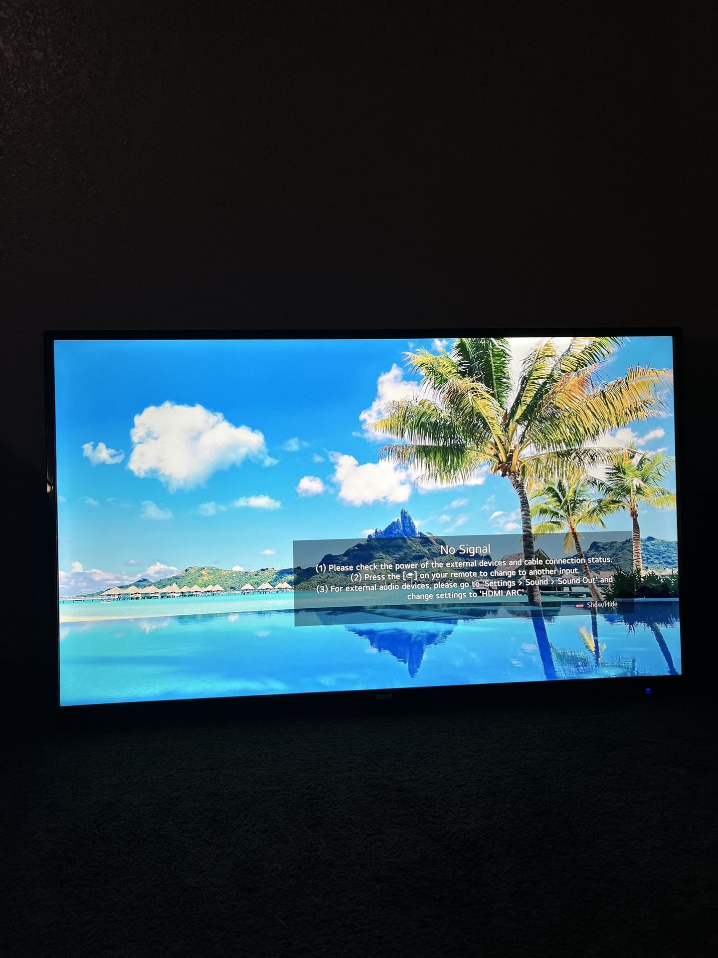 RCA 50” 4K UHD Smart Tv with WebOS