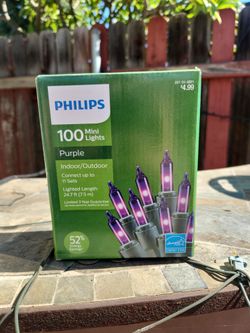 Philips 100 Purple Mini String Lights