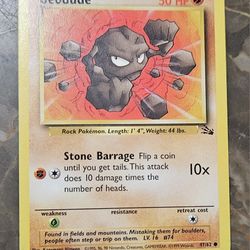Pokemon Fossil Set Geodude