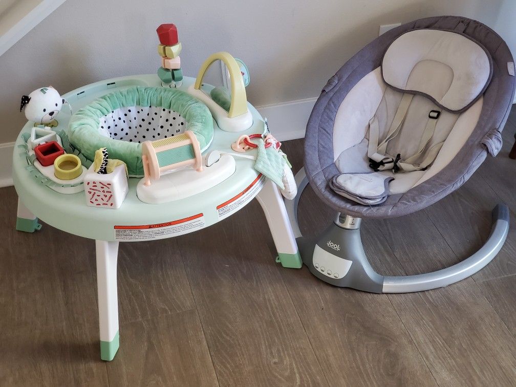 Fisher Price SnugaPuppy Activity Center Plus Nova Electric Motorized Infant Swing