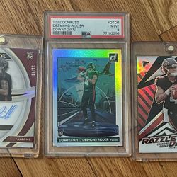 PSA 9 Downtown + Immaculate Rookie Auto /49 + Razzle Dazzle SSP Case Hit Lot! Comes With Mag Cases