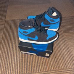 Air Jordan 1 Retro OG, Black/Royal Blue/White, Men's Size 10