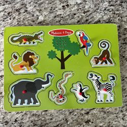 3 Puzzles Melissa & Doug And 2 Chuckle and Roar
