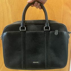 Coach Men Leather Messenger Bag 