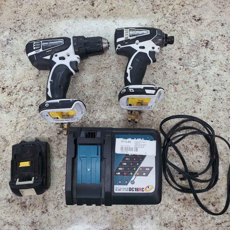 Makita Drill And Driver With A Battery And A Charger