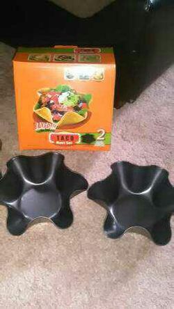 Taco bowl pan set (new in box)