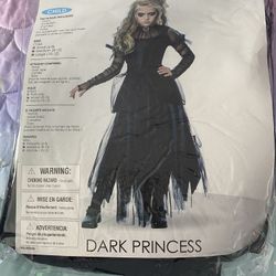 Girls Dark princess Halloween Costume Size 8-10