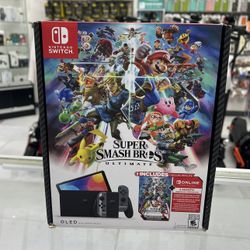 Nintendo Switch OLED Super Smash Bros Bundle! Finance For $50 Down Payment!!