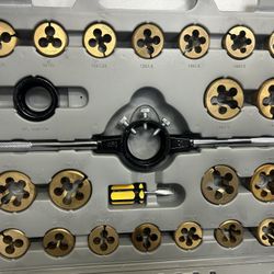 Neiko 00916A 45 Piece SAE Pro-Grade Large-Diameter Titanium Tap & Die Set