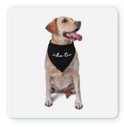 Dog bandana ( I Do Too )