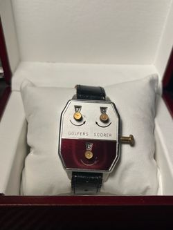 Vintage golf counter watch 1960s