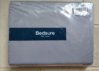 Twin bed sheets - dark grey purplish NEW