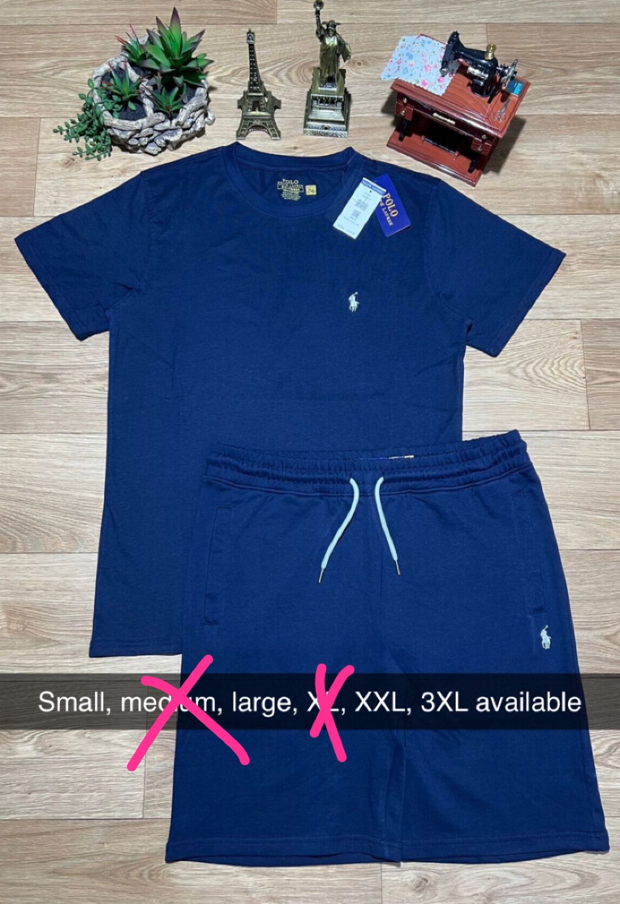 Adult Polo Short And Short Sets. Small-3xl