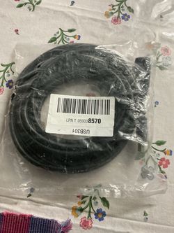 USB301 Black Cable Sealed in Packaging