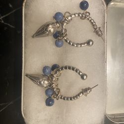 Silver earrings