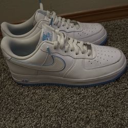 Nike Air force’s blue and white