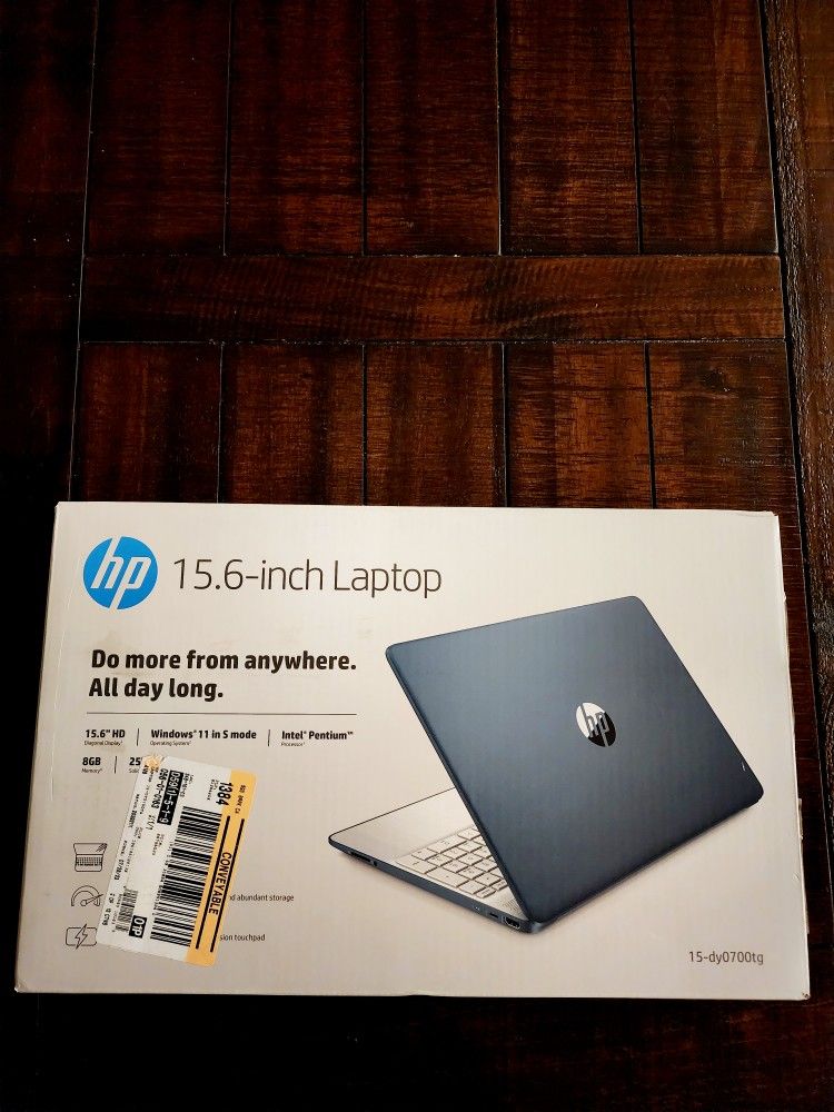 HP 15.6" Laptop - Intel Pentium N200 - 8GB RAM - 256GB SSD Storage - Blue