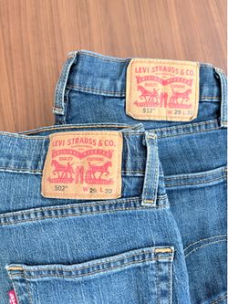Levi’s - 2 Pairs - 502 and 512 - Excellent Condition