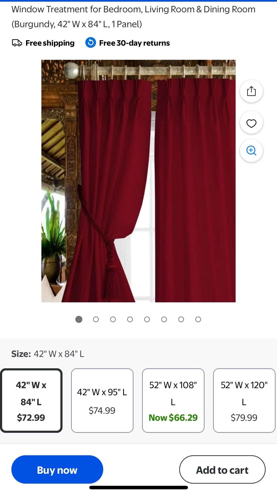 Burgundy Curtains