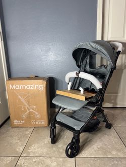 Brand New Mamazing Carbon Fiber Travel Stroller with accessories