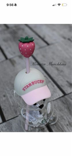 Starbucks glass bear strawberry edition