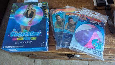 Pool Floats. And Beach Ball