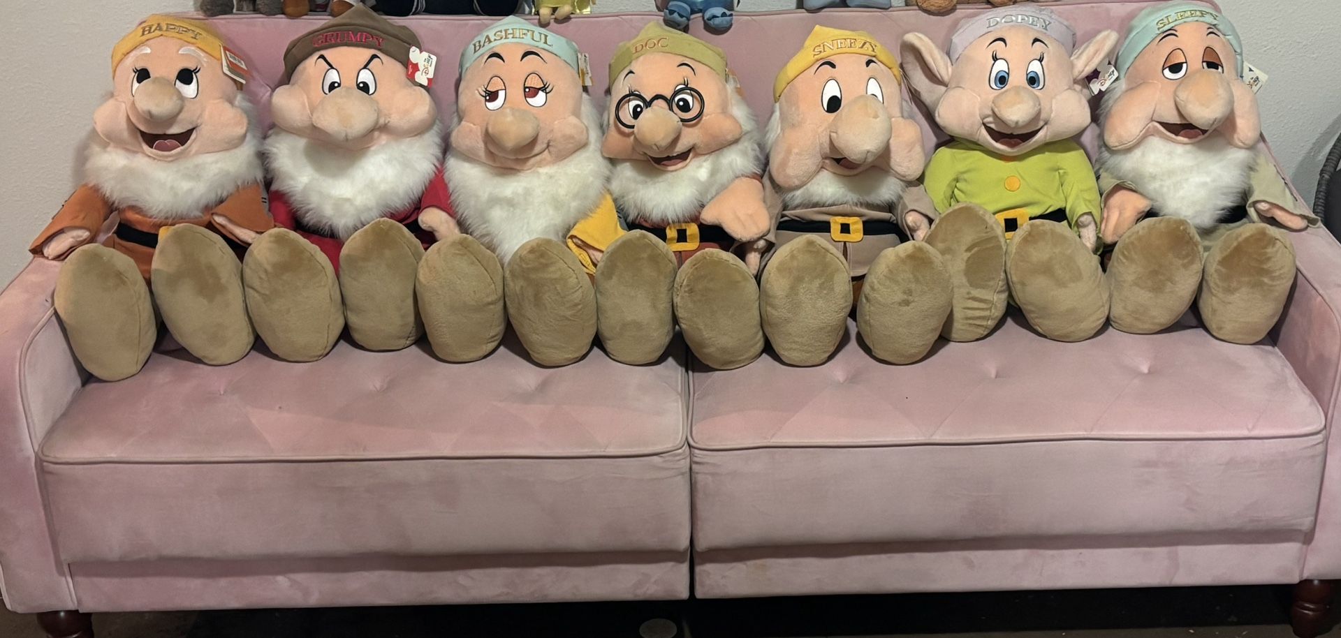 BRAND NEW WITH TAGS DISNEY STORE EXCLUSIVE XL FULL SET SEVEN DWARFS