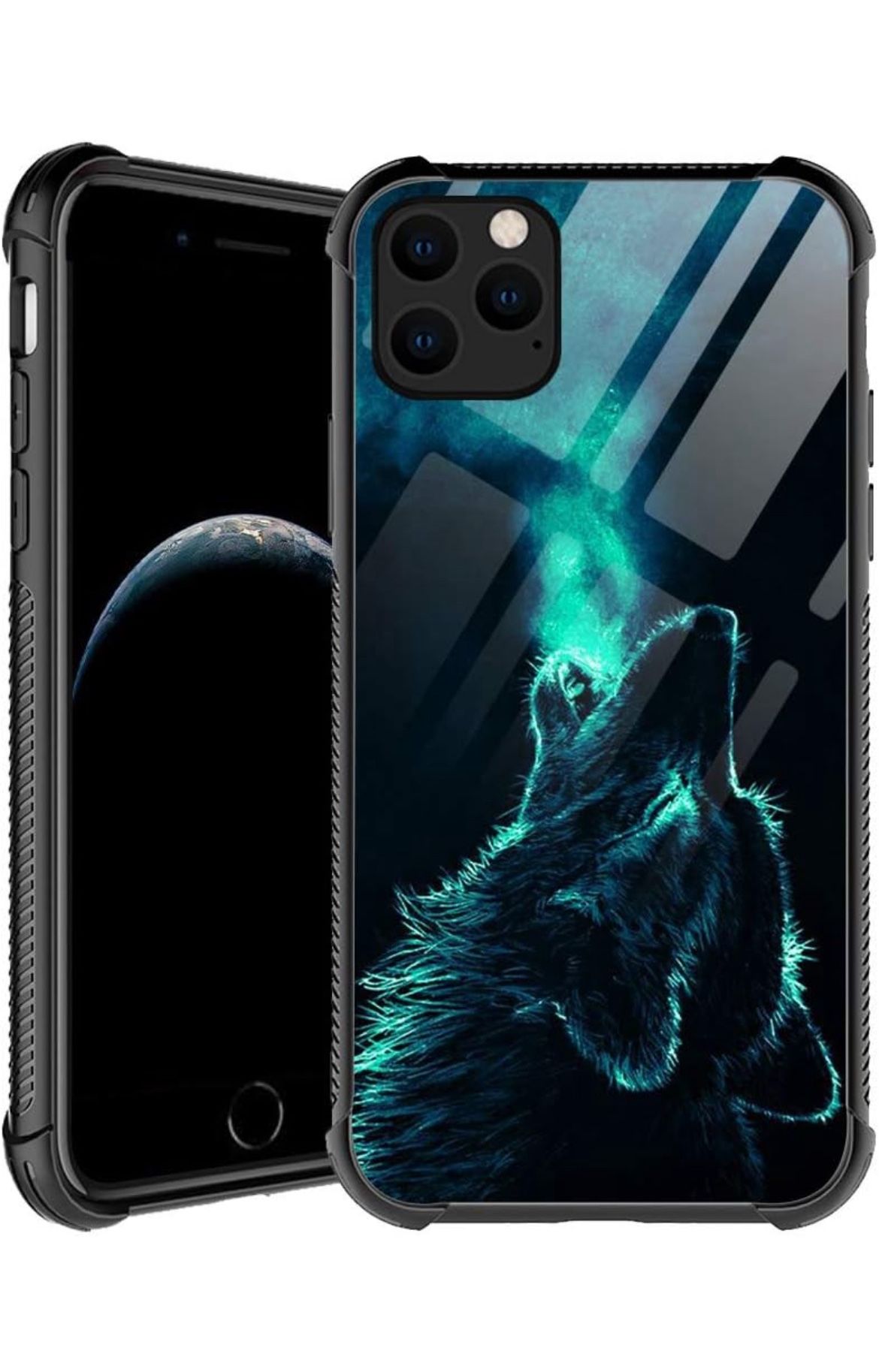 DAIZAG Case Compatible with iPhone 13 Pro Max Case,Lonely Wolf Drop Protection Case for iPhone 13 Pro Max,Soft TPU Edges Pattern Design Cases for iPho