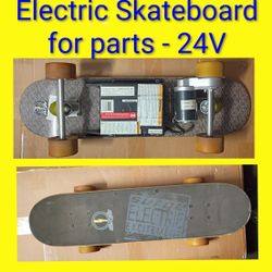 Surge 24V Electric Skateboard For Parts No Batteries Or Remote
