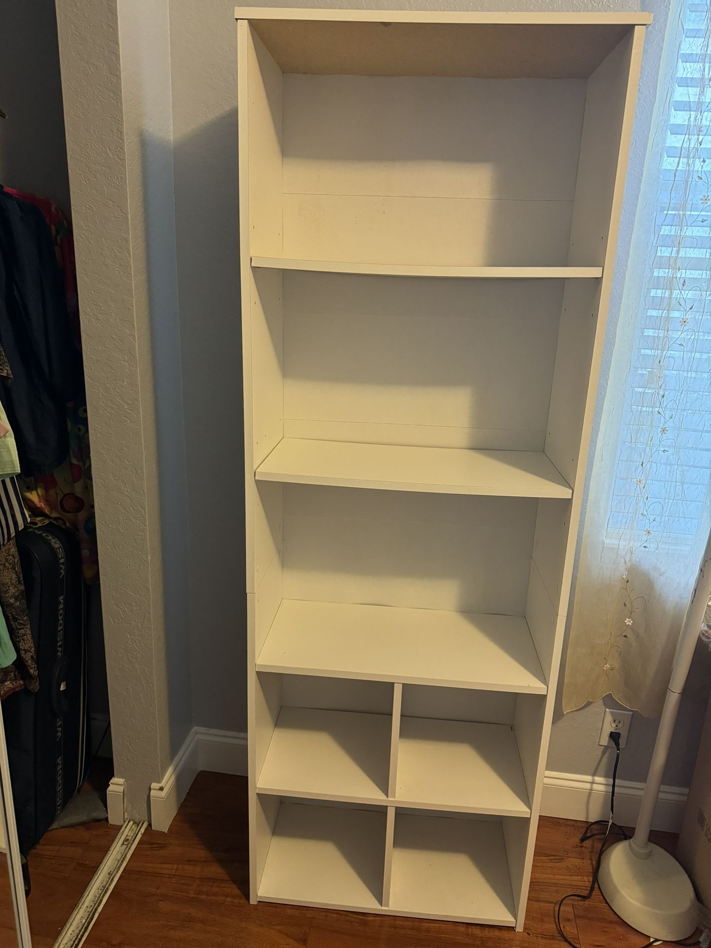 White Book Shelves