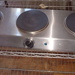 Like Brand New 3 Burner Electric Stainless Steel Deal 