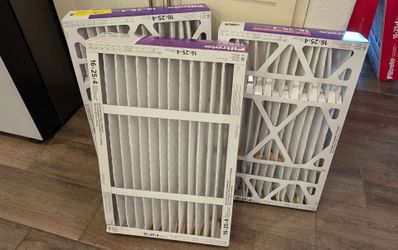 Set of 3 Brand New Filtrete 16x25x4 Air Filters - Mixed Bundle (Good Condition)