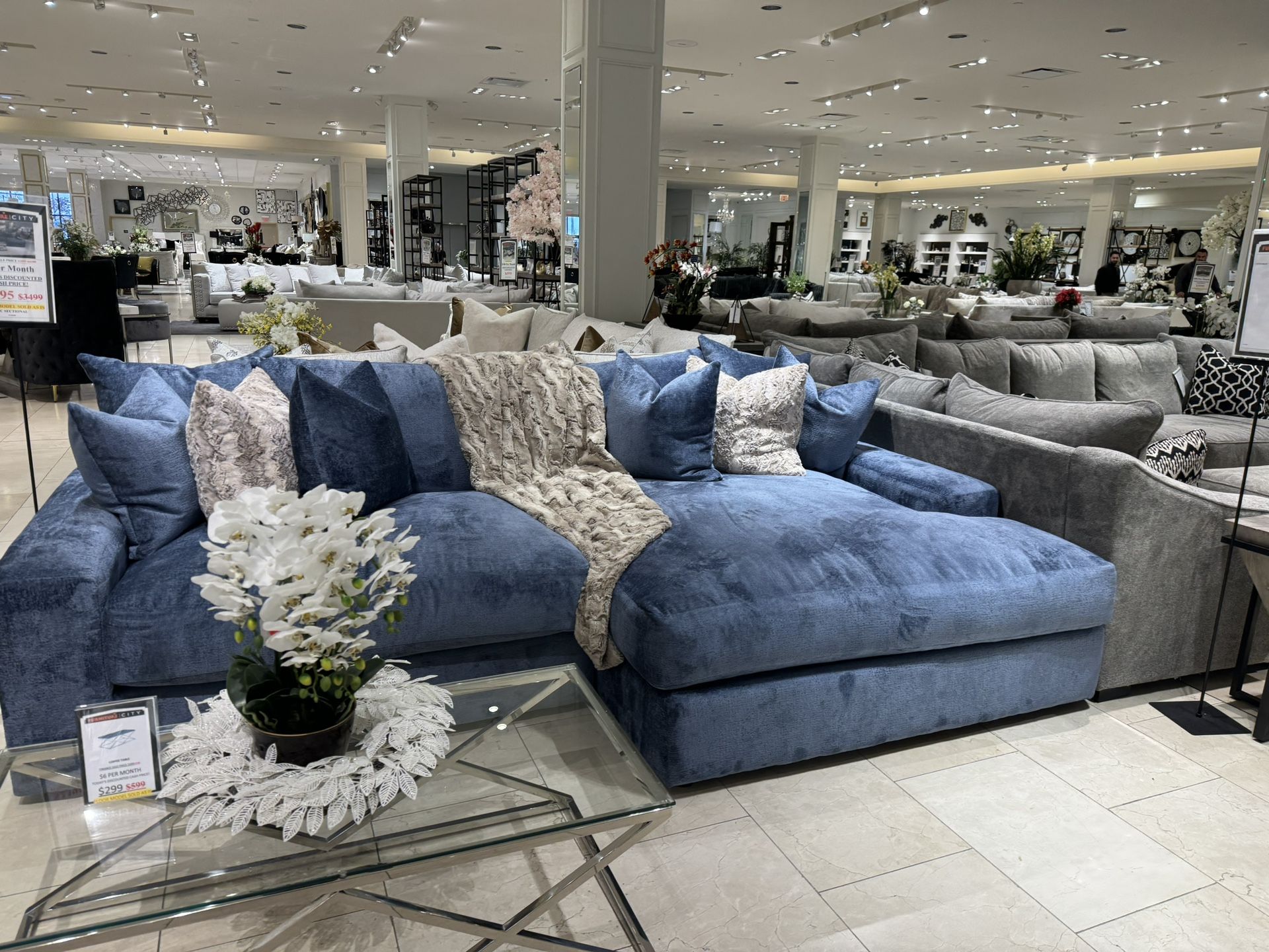 Chaise Sectional Sofa Loveseat