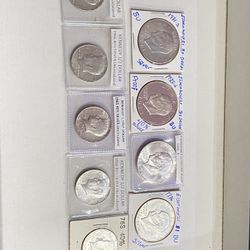 9 Silver Coins 
