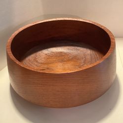 Wooden Bowl Made out of on Piece of Wood