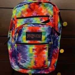 Jansport rainbow outlet tie dye backpack