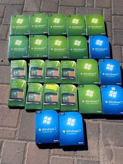 New factory sealed windows 7 lot of 24