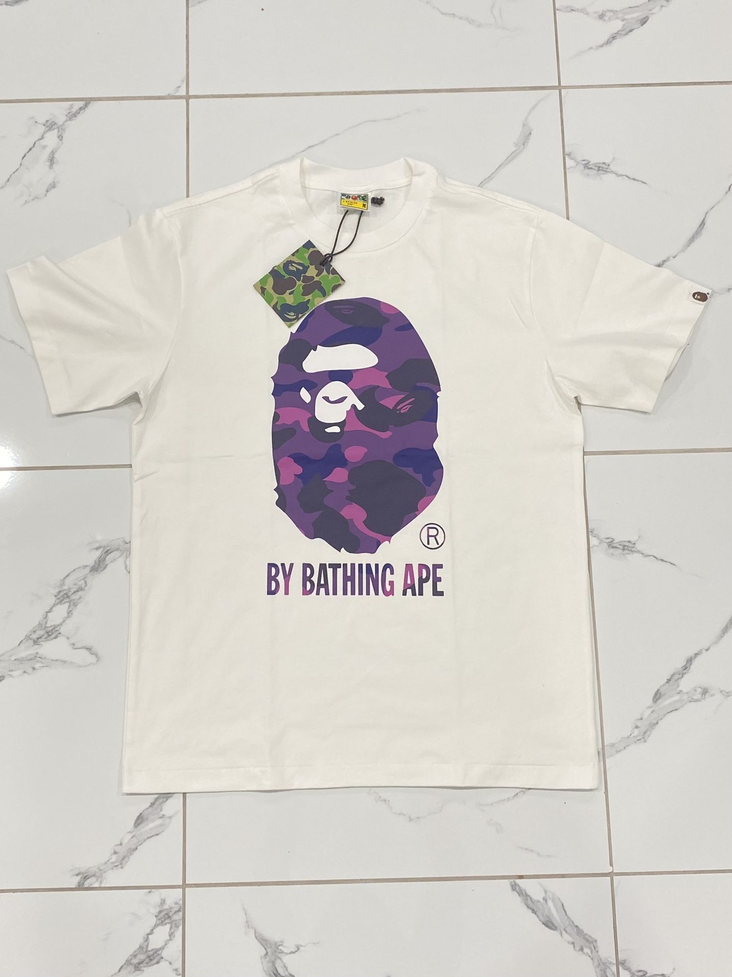Brand New BAPE Purple Camo Ape Tee Size Medium