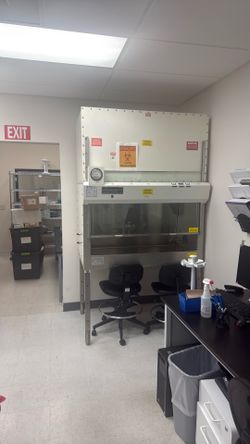 3  biosafety cabinets. Hoods