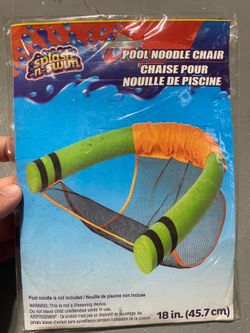 🛟 Splash N' Swim Pool Noodle Chair Float Seat – NEW