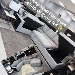 💥 Sectional Sofa Sleepers! 💥 Furniture Queen Bedrooms, Dining Avail 