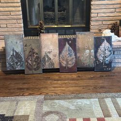 Leaf Wall Art Painting