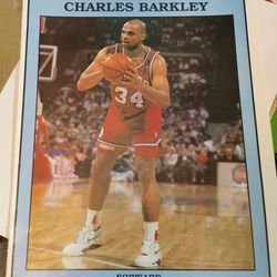 76ers Charles Barkley(1992) Album Poster For Sale