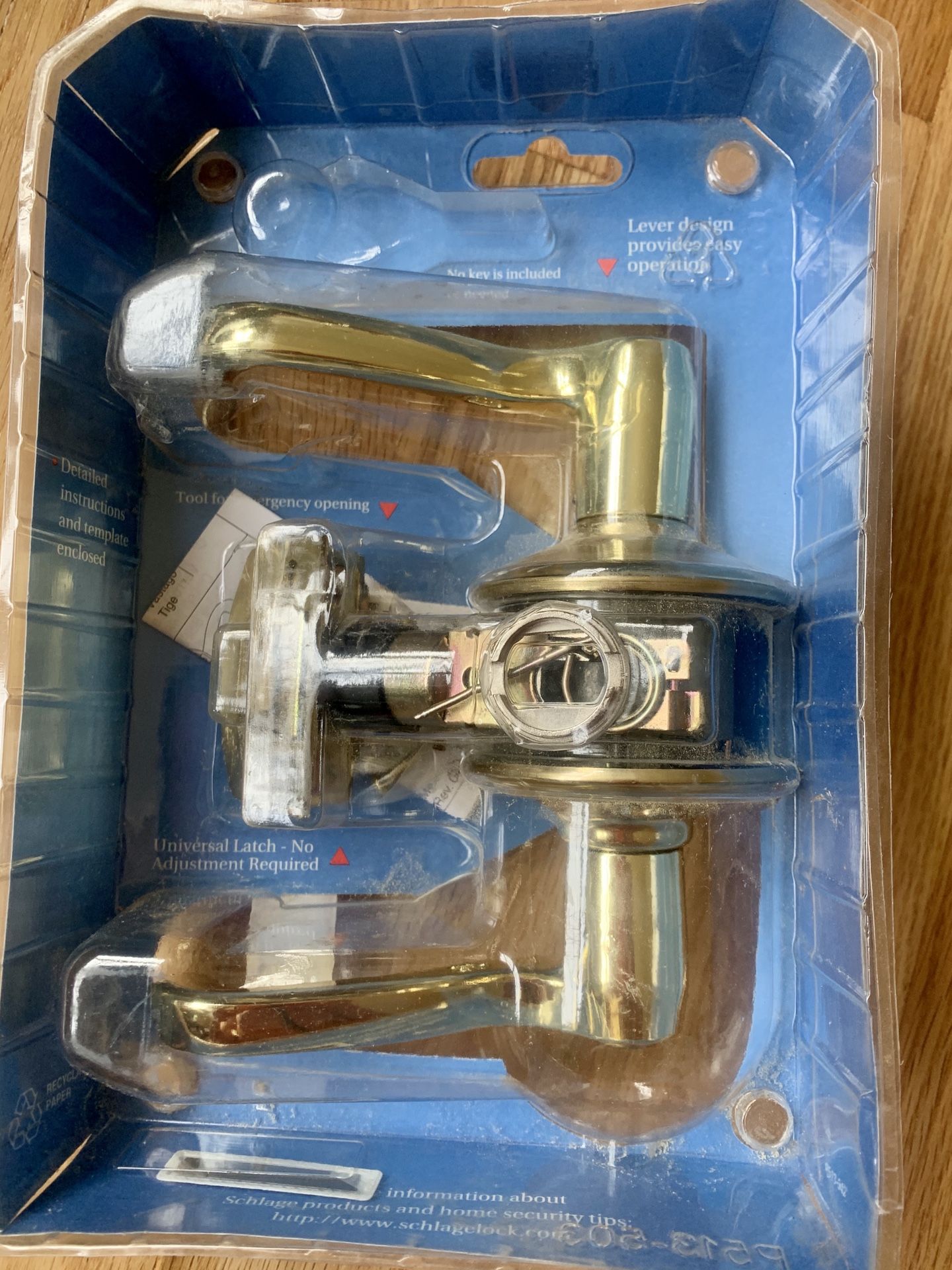 Schlage Lock Set with Key Combo Pack R or L