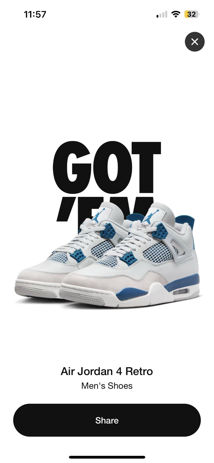 Jordan 4. 