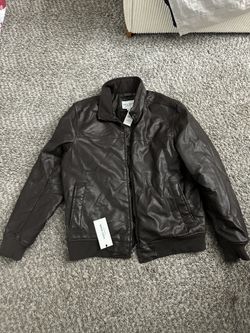 New Cole Haan leather jacket, size M